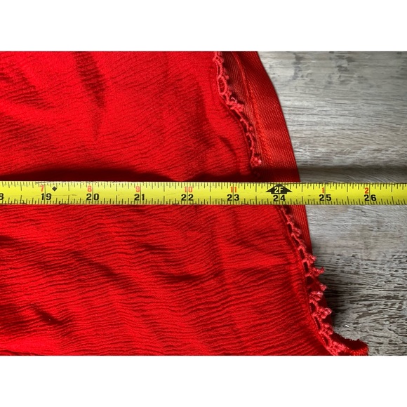 Lush : red rayon romper - Picture 9 of 13